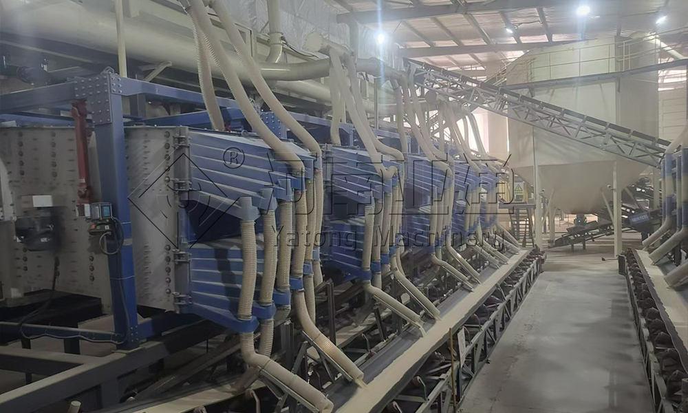 压裂砂筛分现场